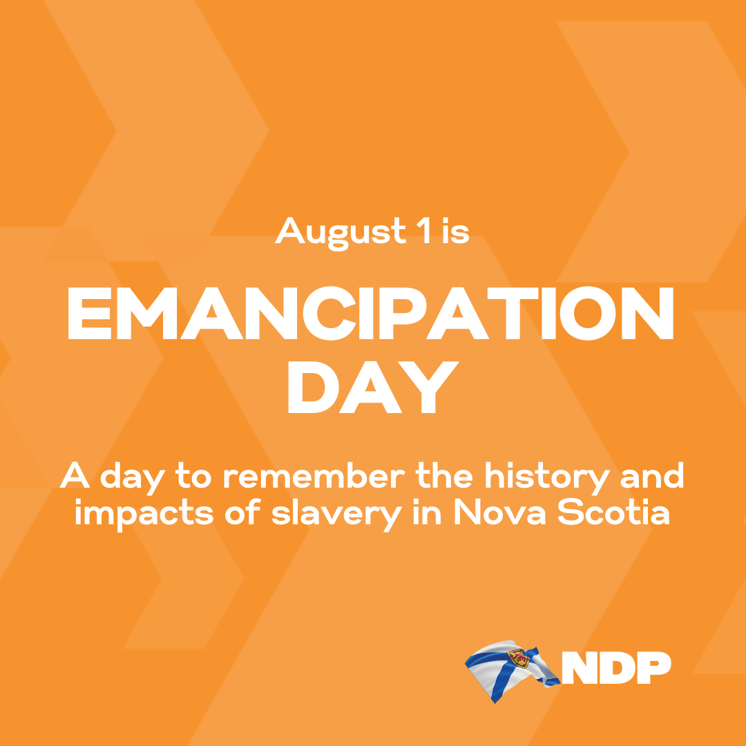NDP marks Emancipation Day in Nova Scotia « Nova Scotia NDP