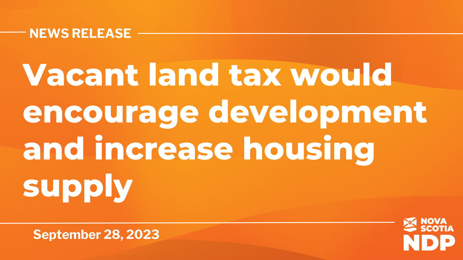 Vacant land tax would encourage development and increase housing supply